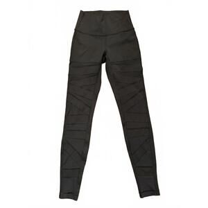 Lululemon Wunder Under Black High-Rise Textured Leggings